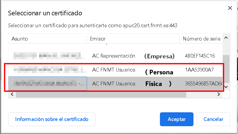 Ver certificados digitales en el navegador