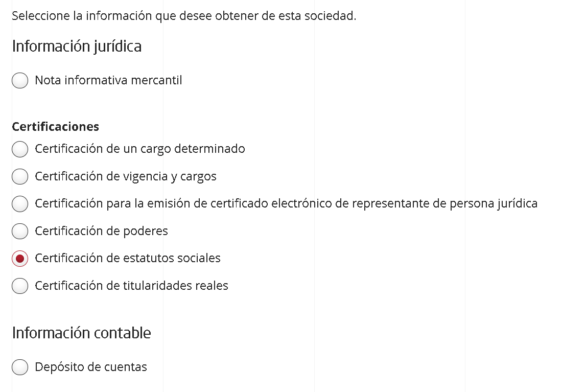 Tipos de certificados