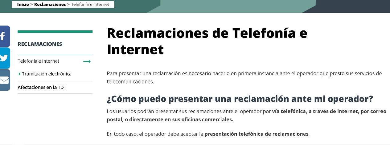 Cómo realizar la tramitación electrónica de reclamaciones en servicios de voz y datos en España